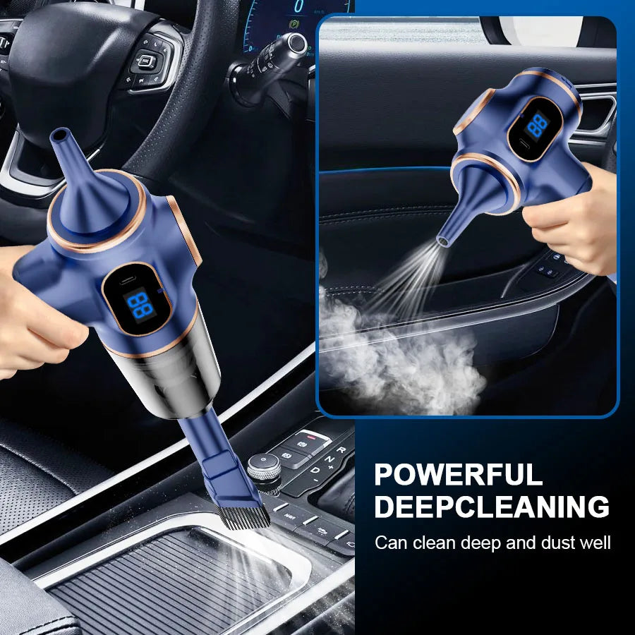 ABS Wireless Car Vacuum Cleaner HEPA Filter High Power Mini