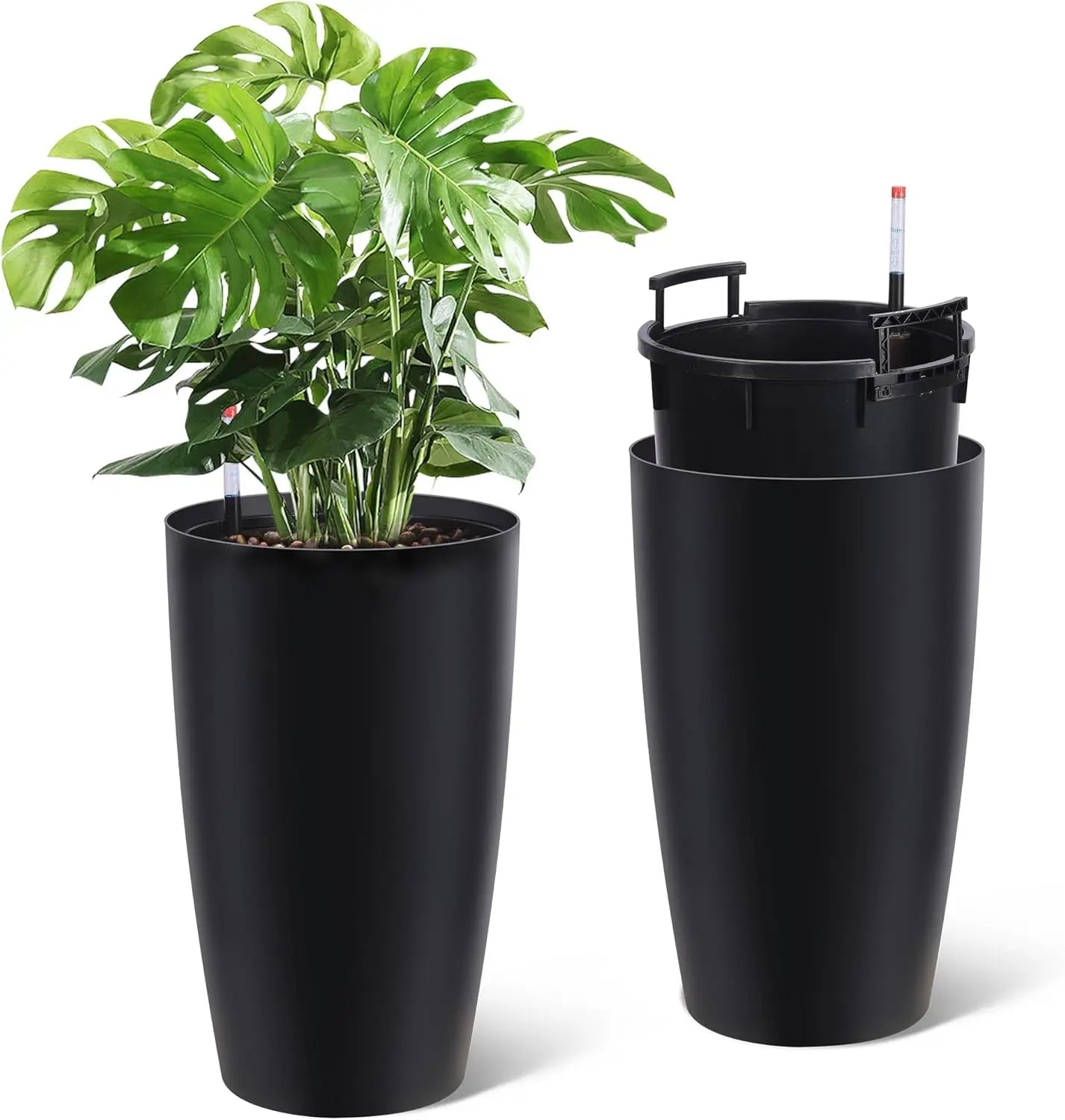 Twister Self Watering Planters Two Pack for Large Plants