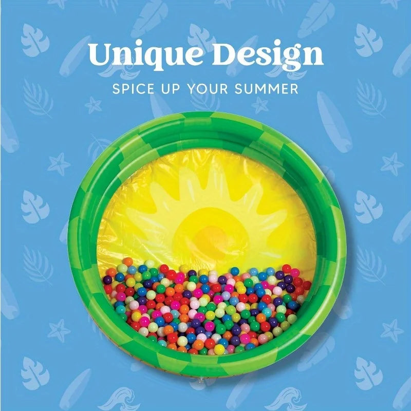 Joyfy 3 Pack Inflatable Kiddie Pools Watermelon Pineapple Cupcake Designs