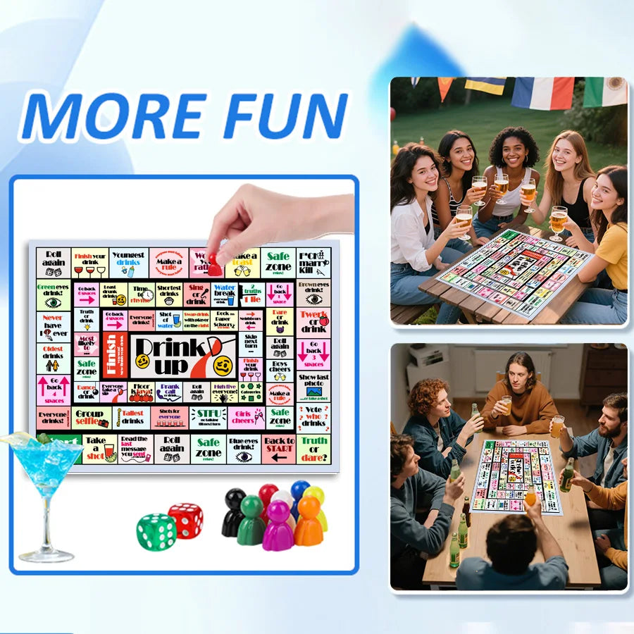 Drinking board games - interactive games for bachelor parties, girls' nights, and various gatherings | 2-8 players