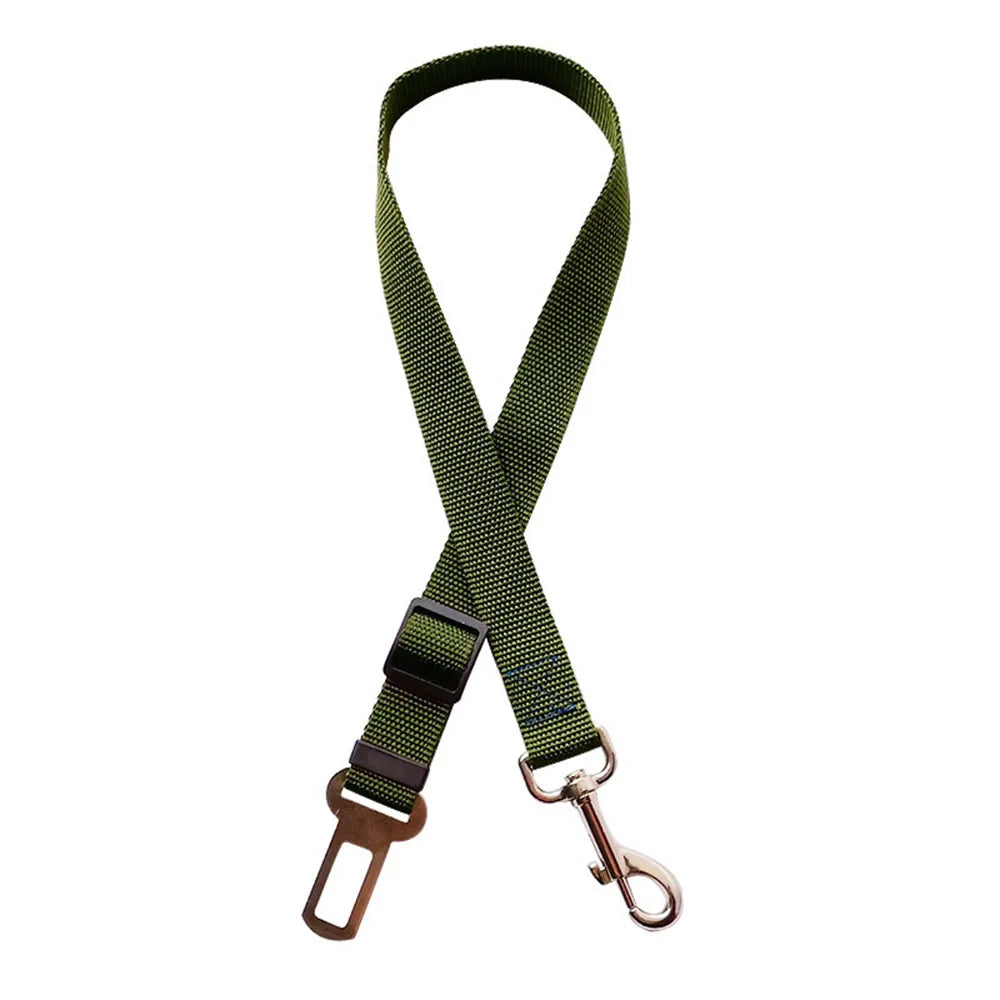 Adjustable Dog Car Seat Belt Harness Nylon Reflective Travel Safe