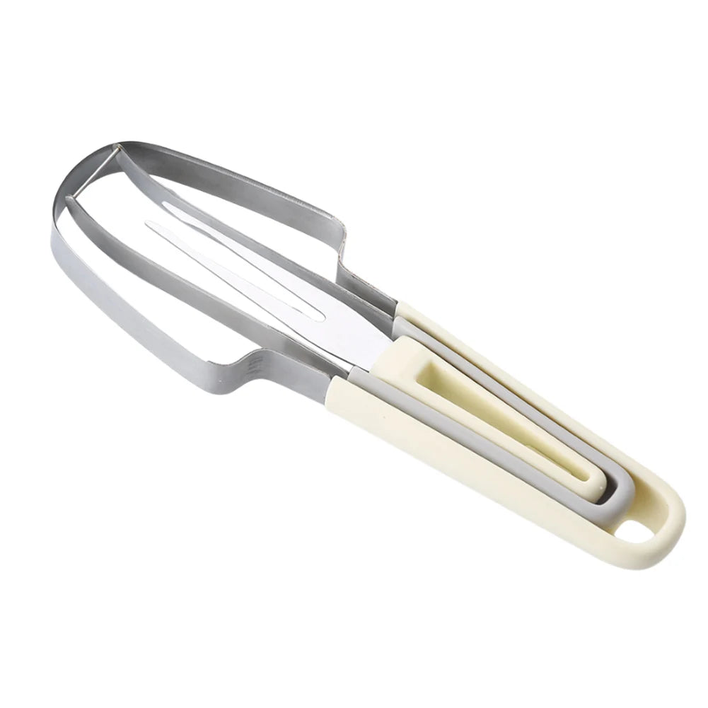 3-in-1 Watermelon Fork Slicer Cutter Watermelon Cutter Slicer Fork Set Stainless Steel Watermelon Cutter Slicer Tool for Camping