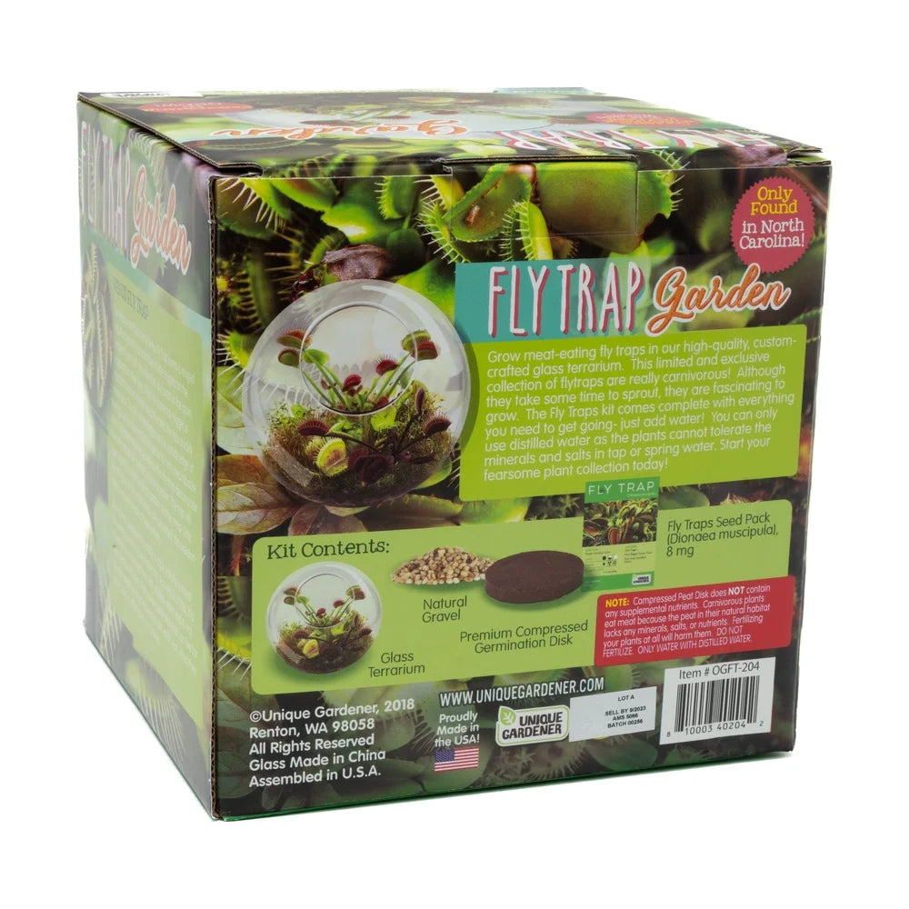 Glass Terrarium Fly Trap Garden Kit For Carnivorous Plants