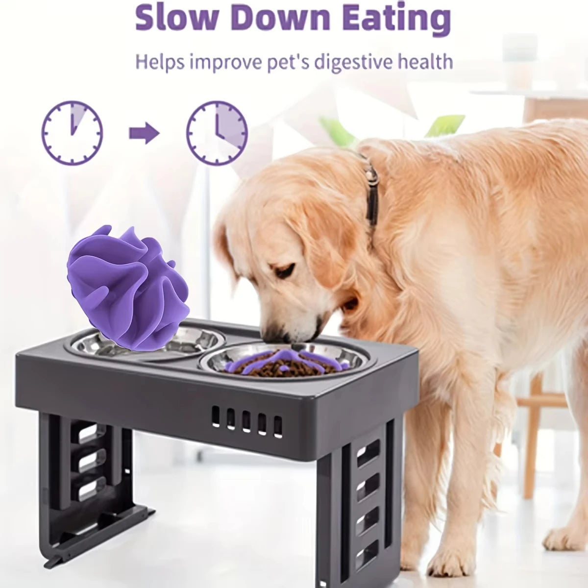 Soft Silicone Slow Feeder Puzzle Dog Bowl Insert For All