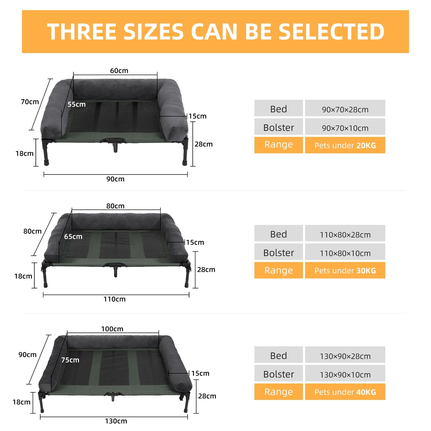 BINGOPAW Elevated Pet Bed Lounger For Indoor And Outdoor