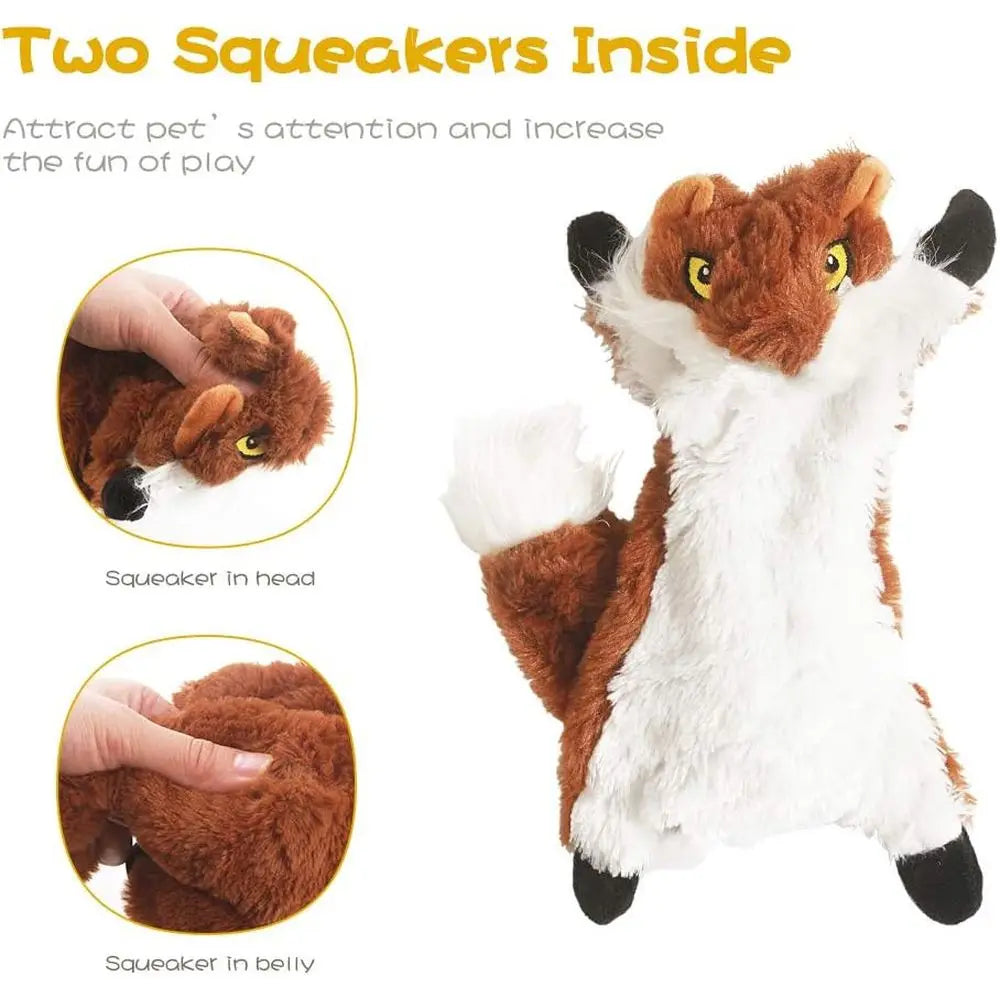 Dog Squeak Toys Plush Chew Bundle for Small Medium Breeds