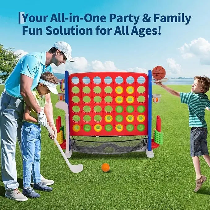 HiMISS Giant Connect Four Outdoor Game Set With Carry Bag