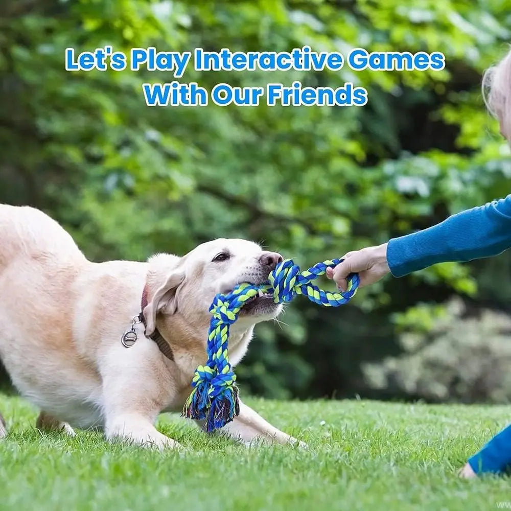 Heavy Duty Dog Rope Toys for Aggressive Chewers 2 Pack