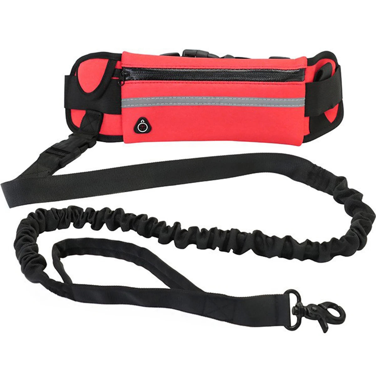 NONECN Hands Free Dog Leash With Reflective Tape And Retractable Waist Belt