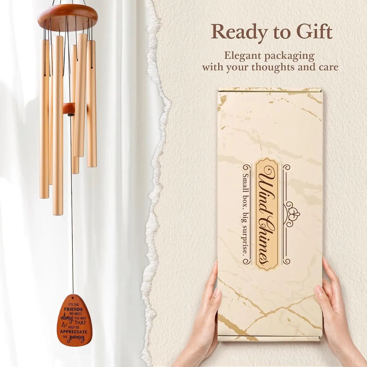 Friendship Wind Chime Outdoor Garden Decor For Patio Gifts