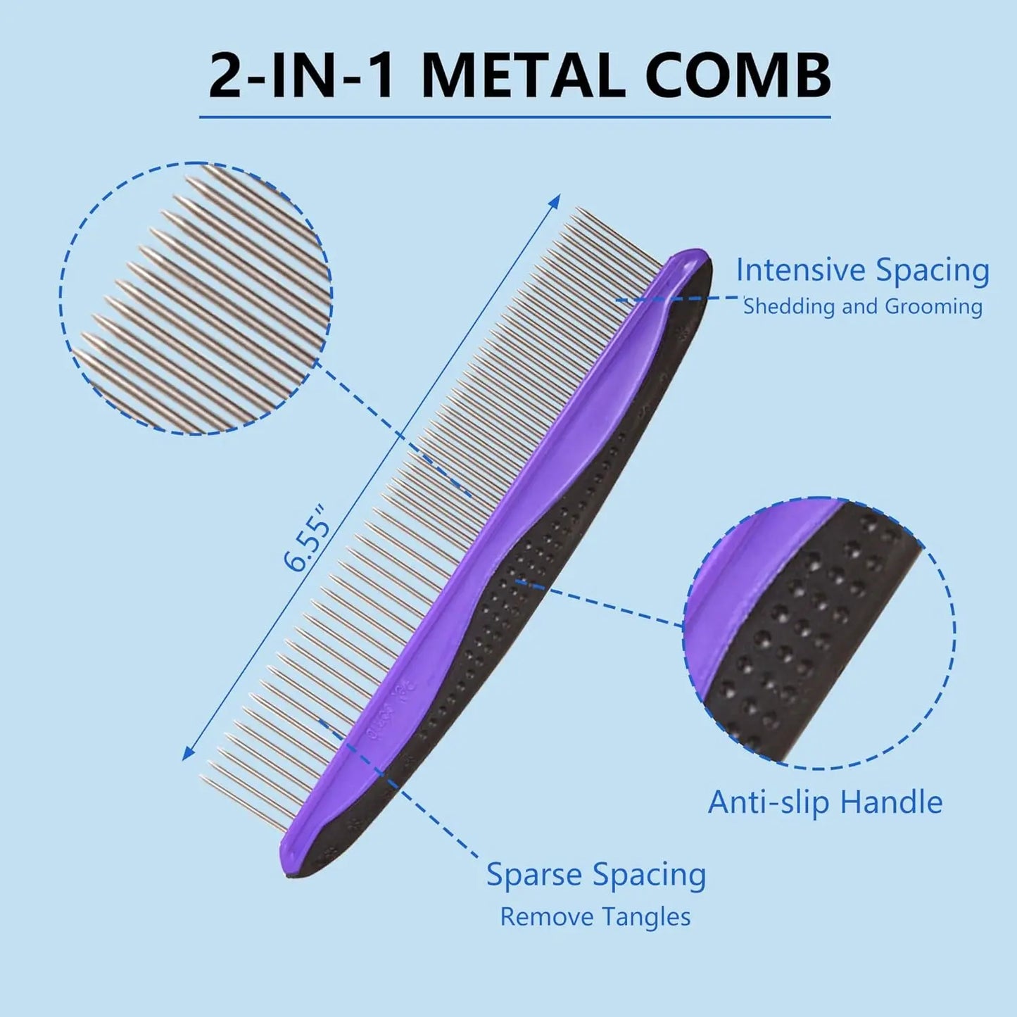 5 in 1 Dog Cat Grooming Care Kit Pro BristleBrushPlus