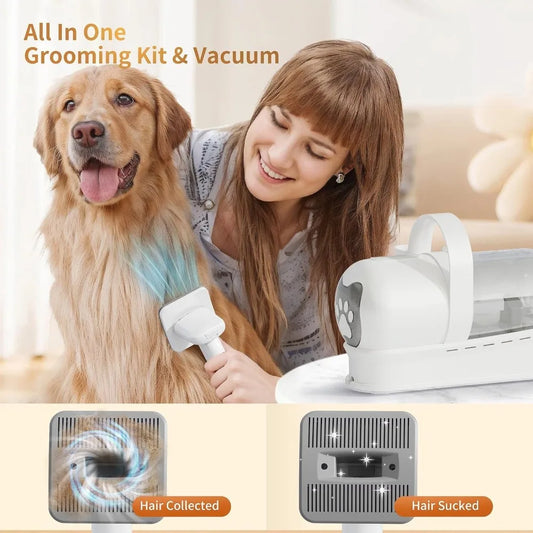 XMSJ Dog Grooming Kit With Vacuum And Pet Clipper Pro