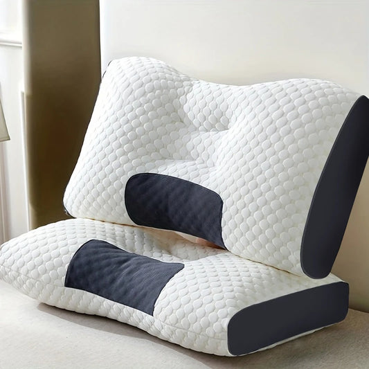 1pc/2pcs Soft Neck Pillow,  Adjustable Ergonomic Orthopedic Contour Support, High Quality Pillow Core, For Sleeping Comfort