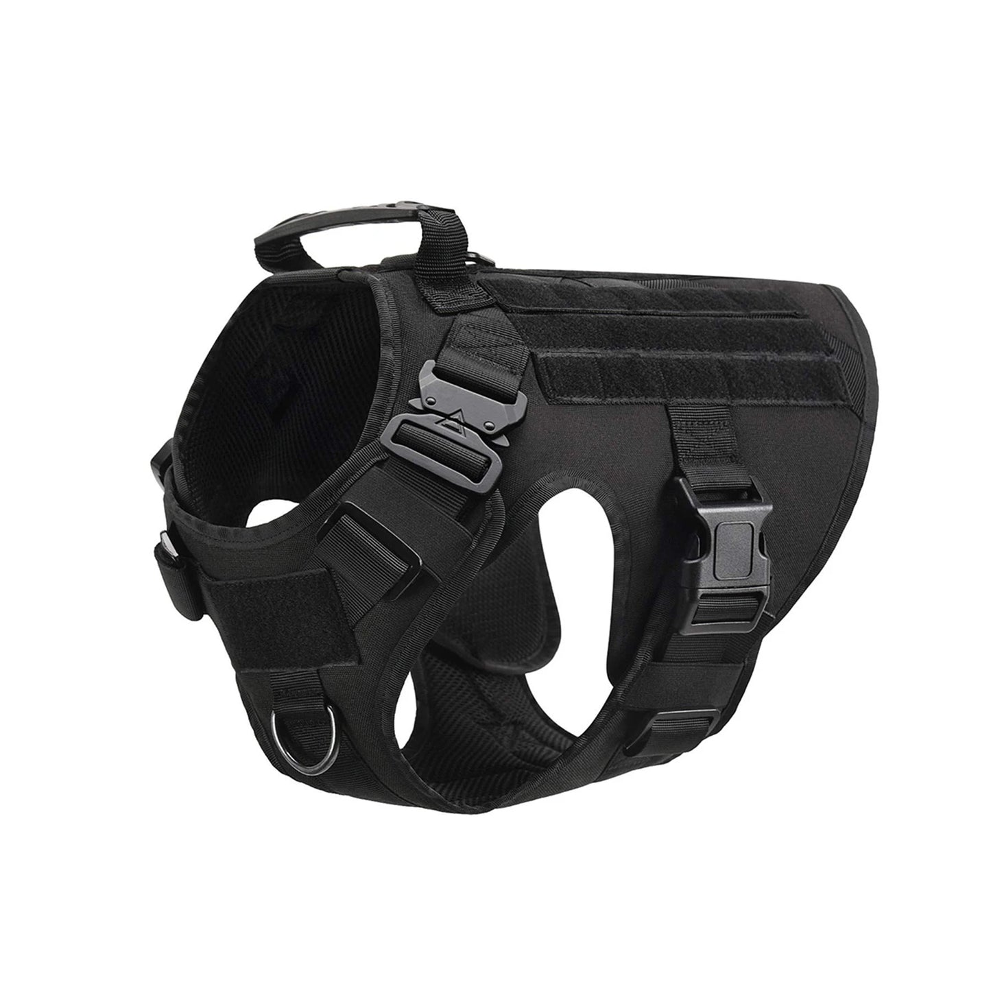 PETRAVELCN Tactical Dog Harness Vest Molle Pouches For Training