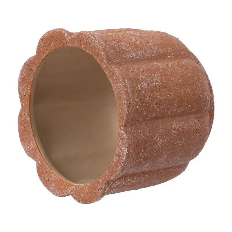 Terracotta Ceramic Flower Planter Pot With Drainage Hole Plug