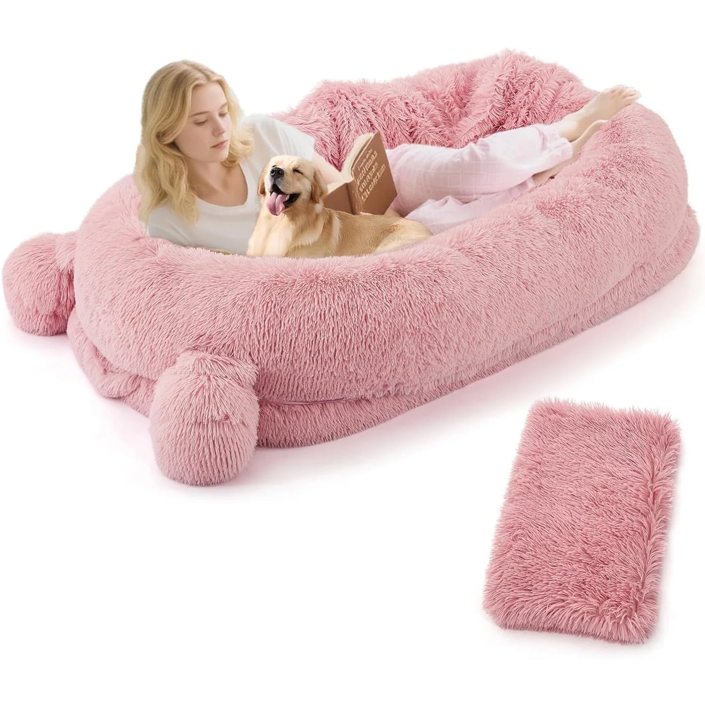 HiMISSCN Dog Bed With Memory Foam And Removable Cover