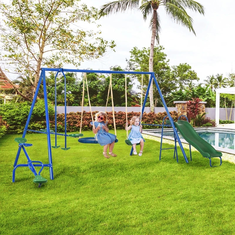 (Multiple models) Metal Swing Set for Kids Outdoor, Heavy Duty Frame with Double Swings,  for Backyard Playground.