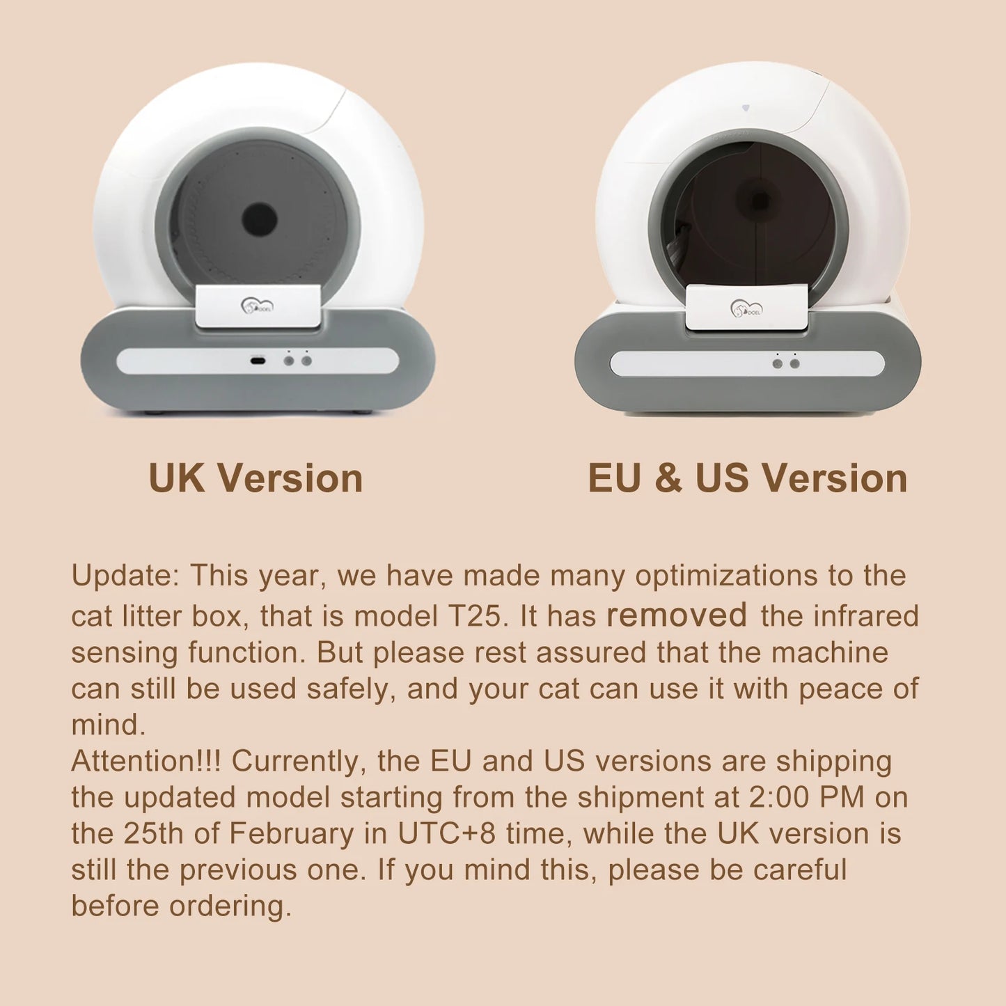 DOEL Self-Cleaning Cat Litter Box With App Control