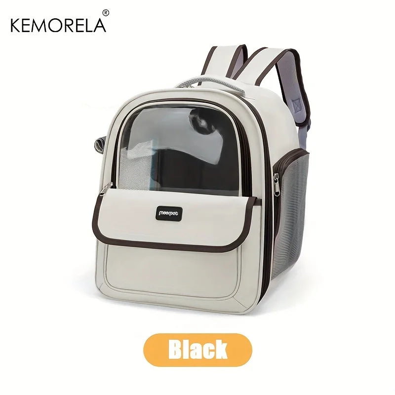 KEMORELA Foldable Breathable Mesh Pet Carrier Backpack Dog and Cat