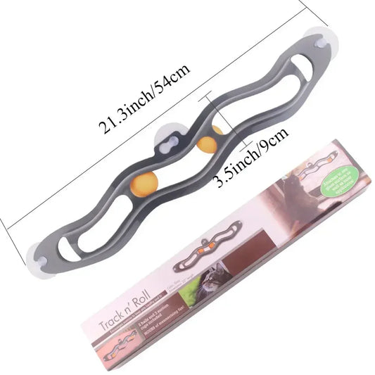 Plastic Sucker Track Ball Cat Toy For Window Adsorption