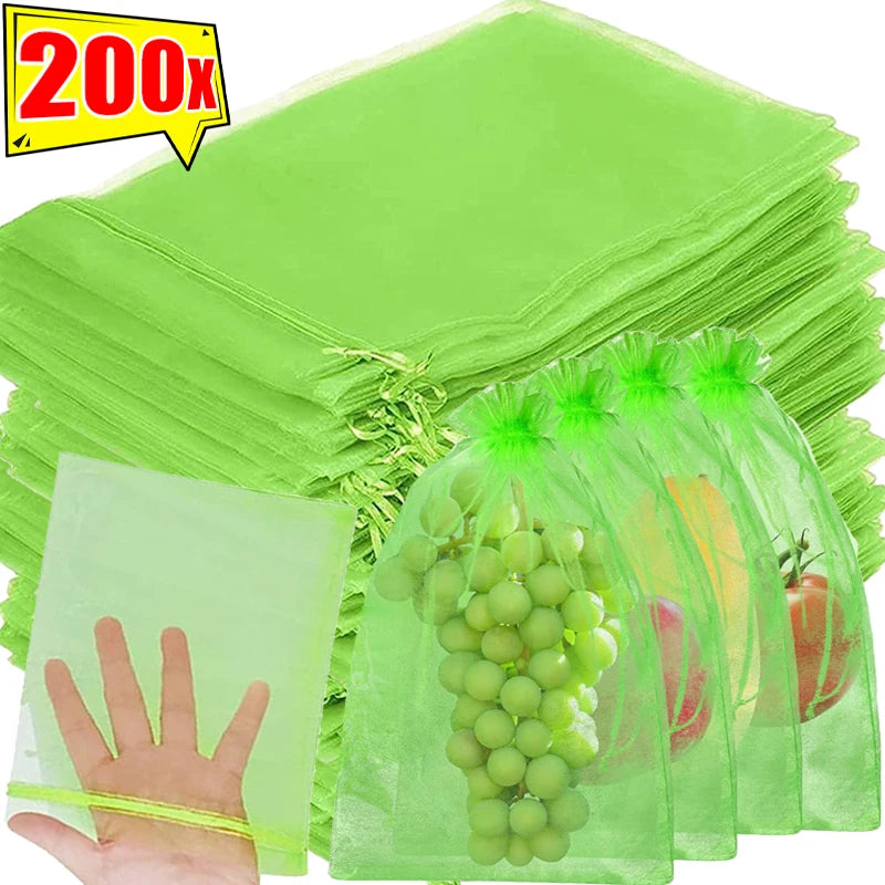 Fruit Protection Bags Mesh BirdGuard For Strawberries And Grapes