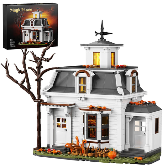 Halloween Cottage Magic House Building Set for Desktop Display