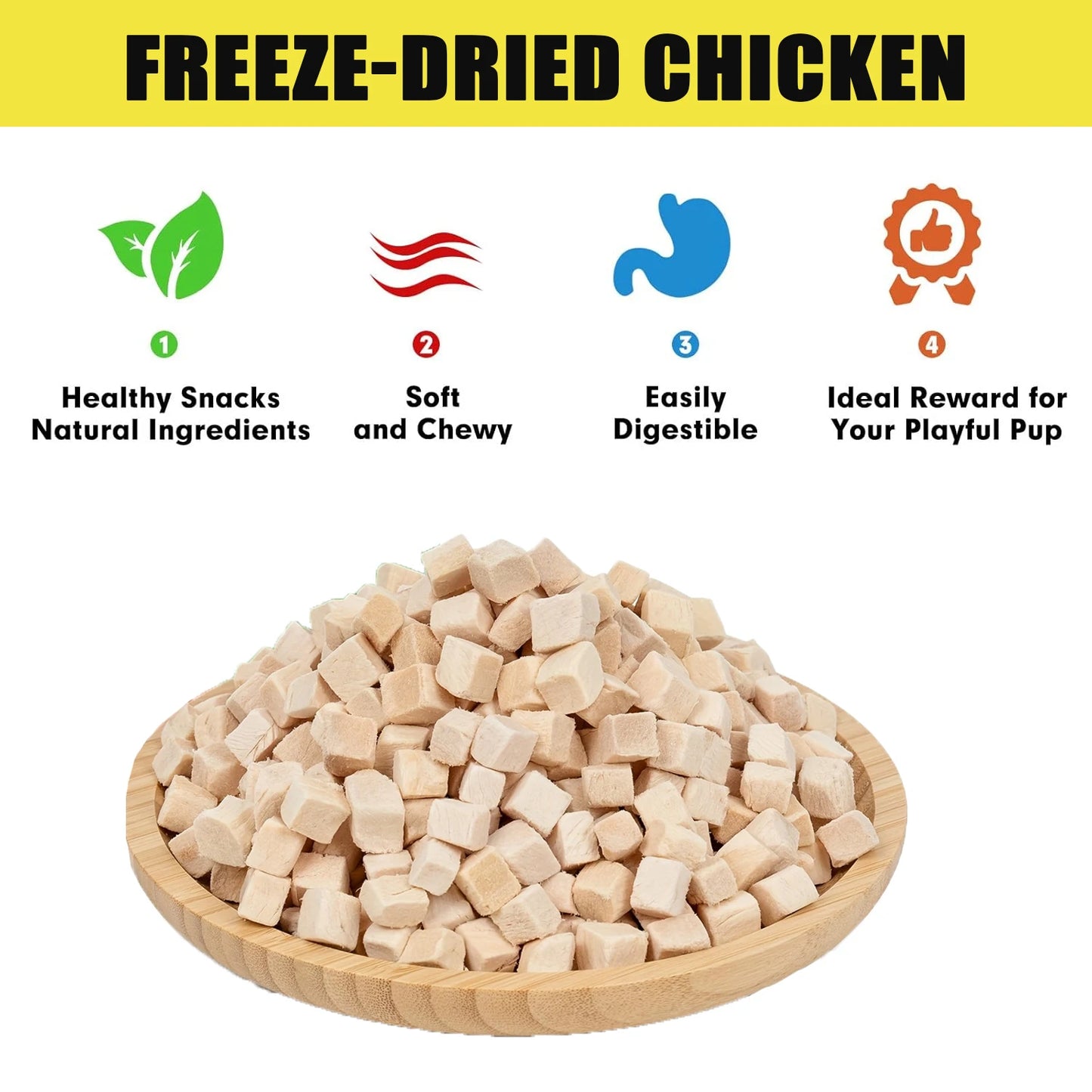 Freeze-Dried Chicken Treats For Dogs And Cats Single Ingredient High-Protein
