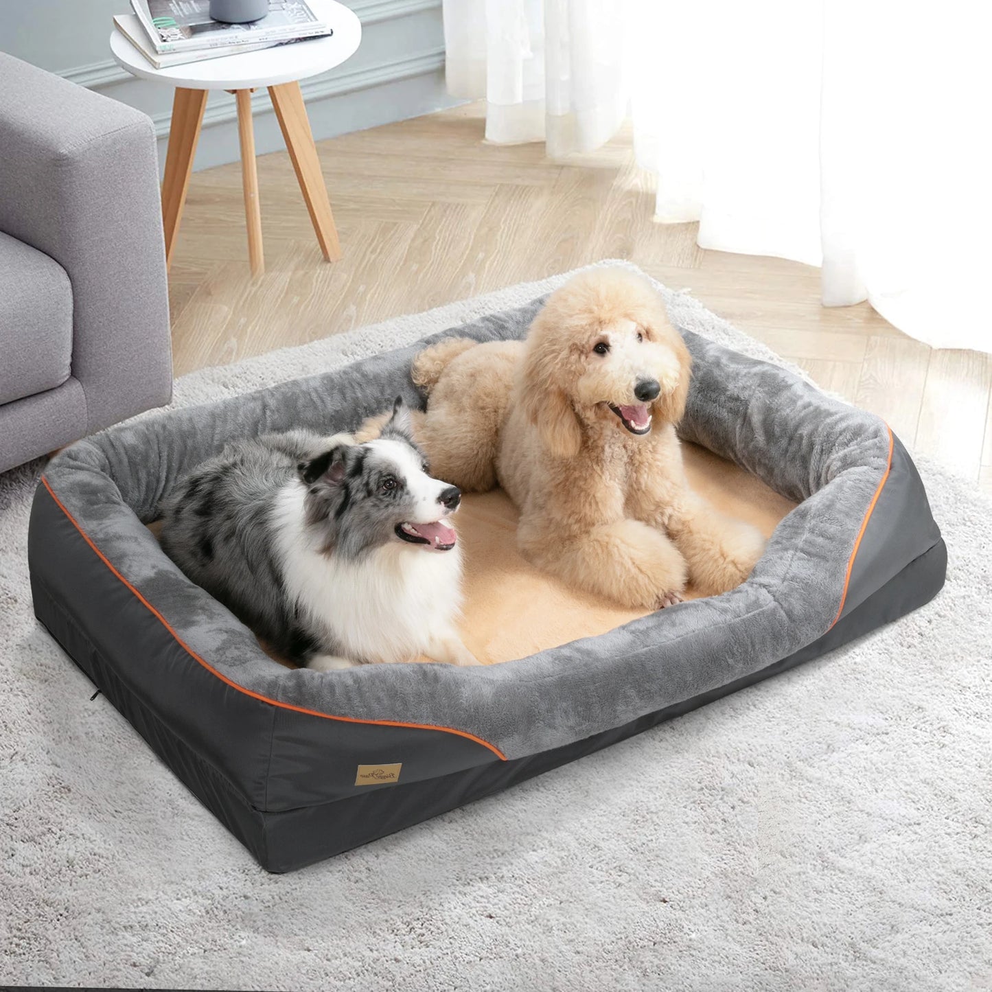 BINGOPAW Anti Allergy Dog Bed With Removable Washable Cover Waterproof