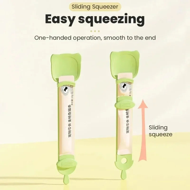 Cat Lickable Wet Food Feeder Spoon With Long Handle