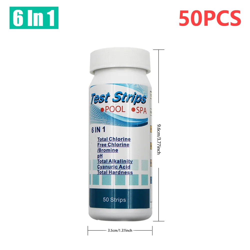 ALLOYSEED 7 In 1 PH Test Strips For SwimmingPool Aquarium