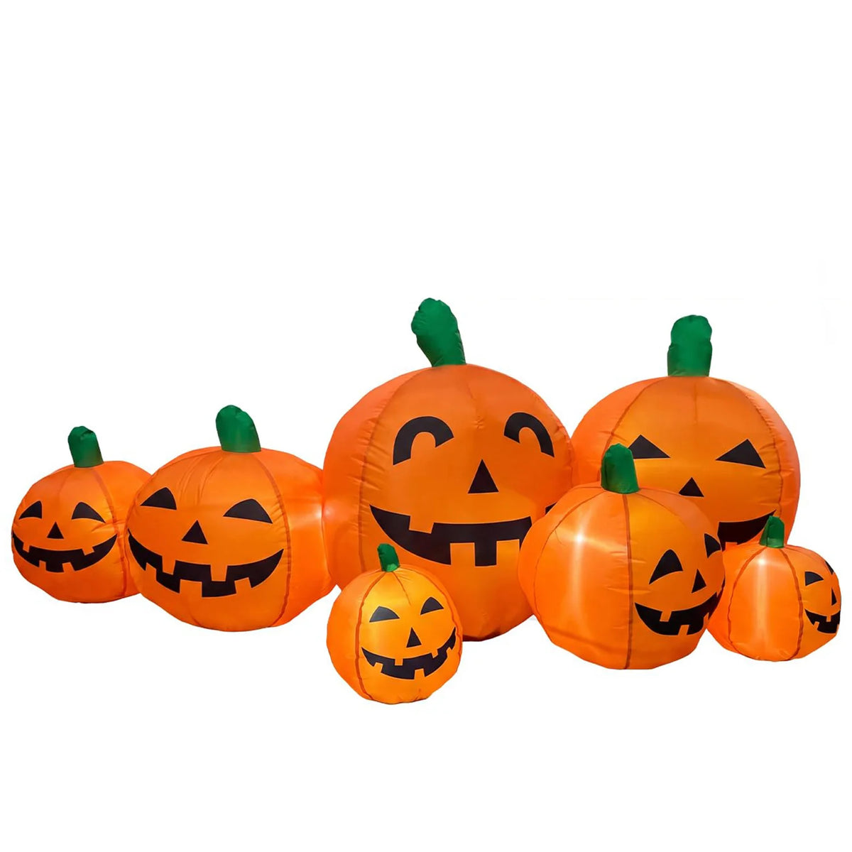 HiMISS Halloween Inflatable Pumpkin Patch LED Lights Outdoor Yard Decor