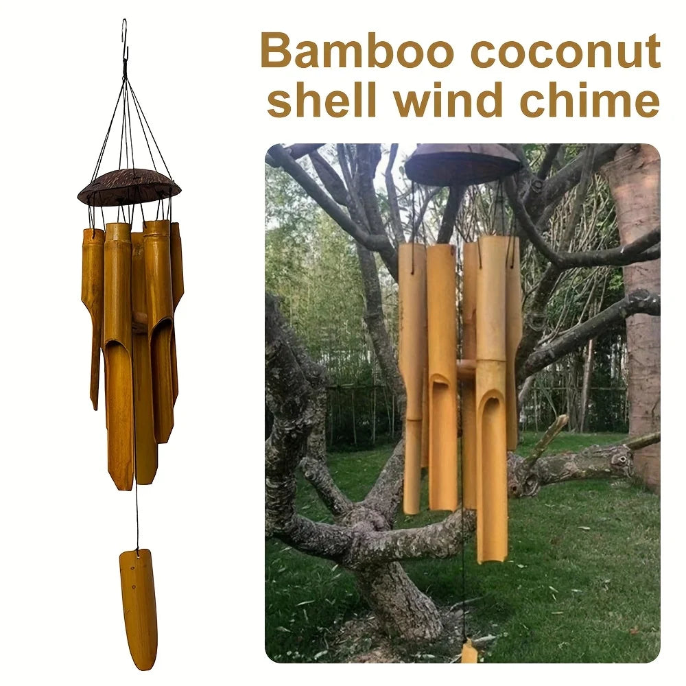 Garden Bamboo Wind Chimes for Living Room Outdoor Festive Decor