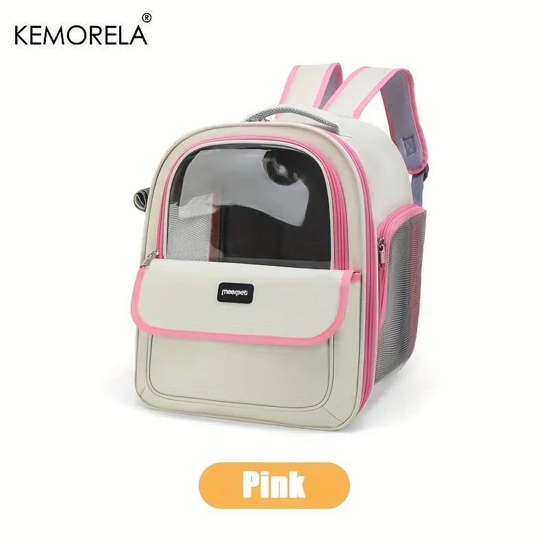 KEMORELA Foldable Breathable Mesh Pet Carrier Backpack Dog and Cat
