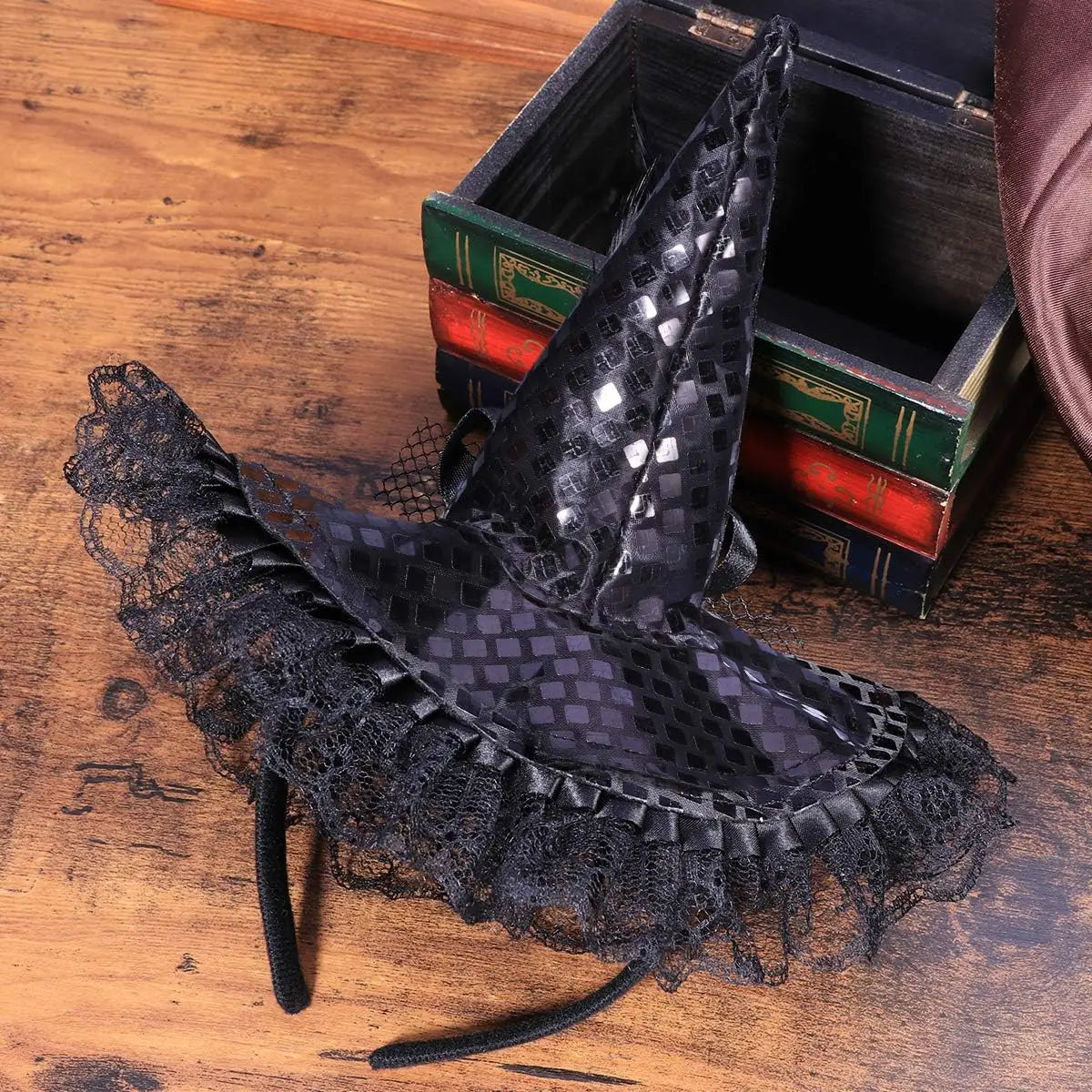 Kids Halloween Witch Hat Headband for Costume Parties and Performances