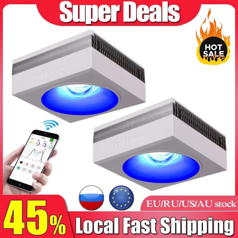 PopBloom RL90 WiFi Full Spectrum Reef LED Aquarium Light