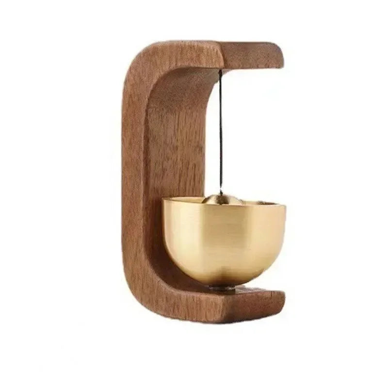 Japanese Wooden Wind Chimes Wireless Doorbell for Home Entrance