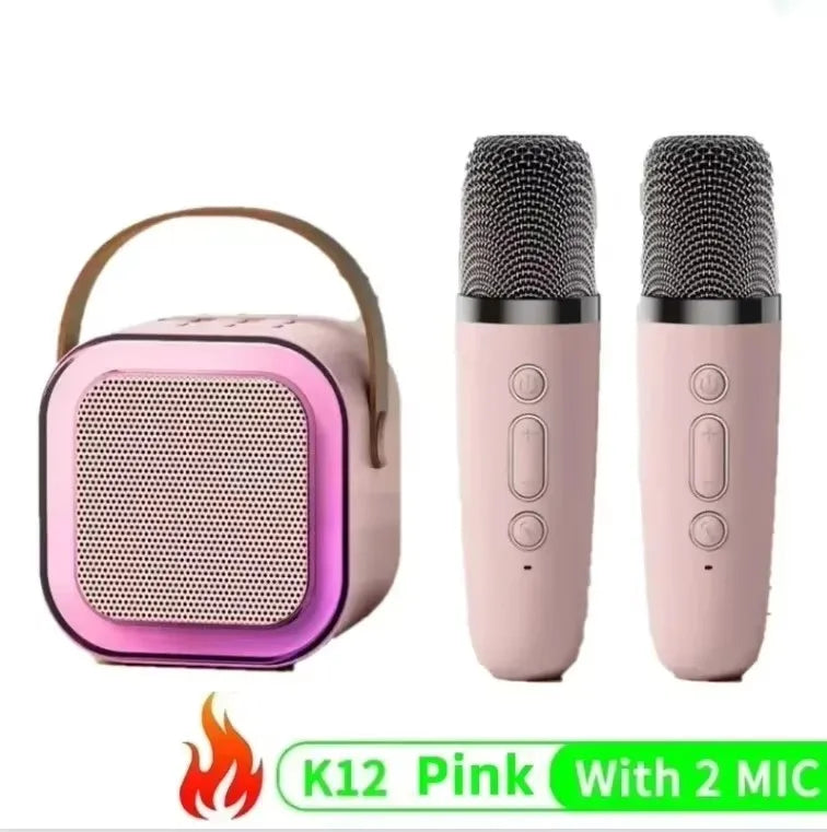 Wireless Bluetooth Karaoke Speaker With Microphone Portable Handheld KTV