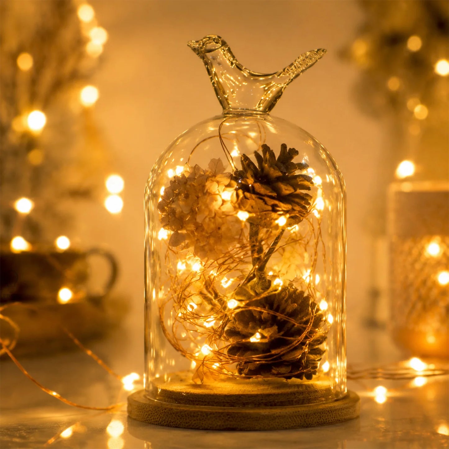 30 Pack LED Fairy Light Battery Powered String Light -6.5-foot 20 LED Silver Line Firefly Star Moon Light, Suitable for DIY Handmade Wedding Table Decoration, Party Bedroom Christmas Decoration, Room Decoration Christmas Deco