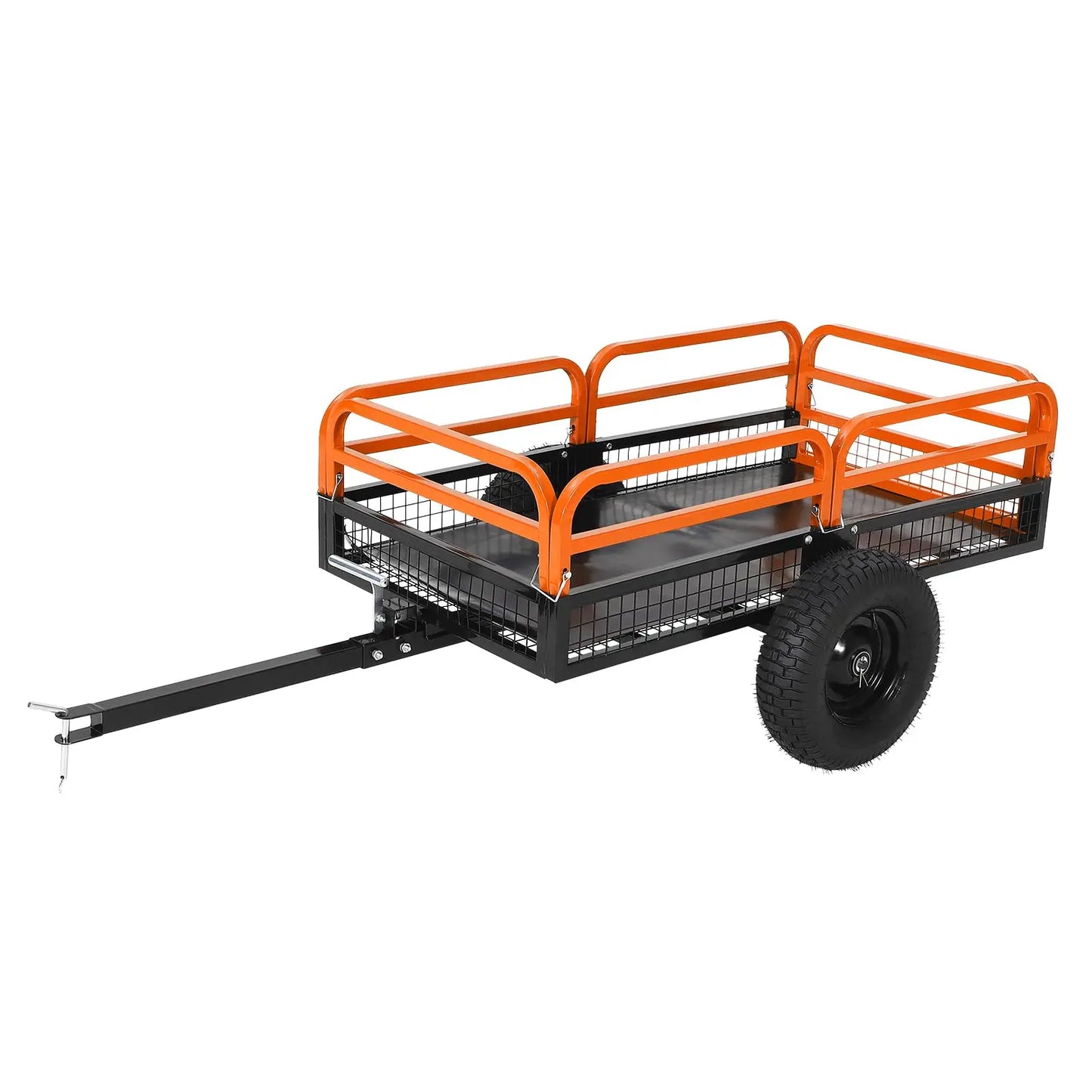 Acekool Heavy Duty Steel Garden Dump Trailer For Lawn Tractors