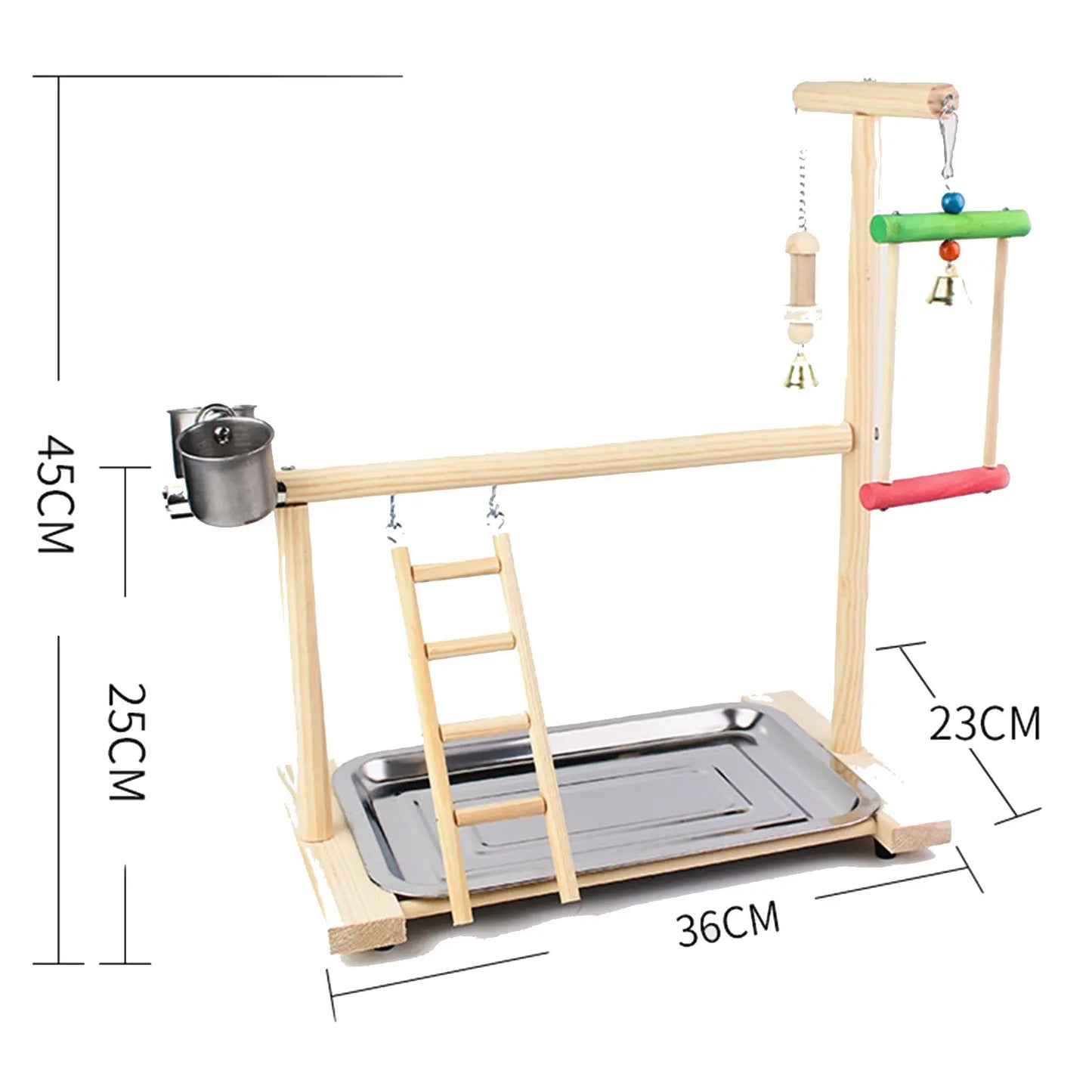Parrot Bird Playground 3 Layer Bird Cage Accessories Parakeet Bird Play Stand for Budgerigar Finch Conures Parakeet Small Birds