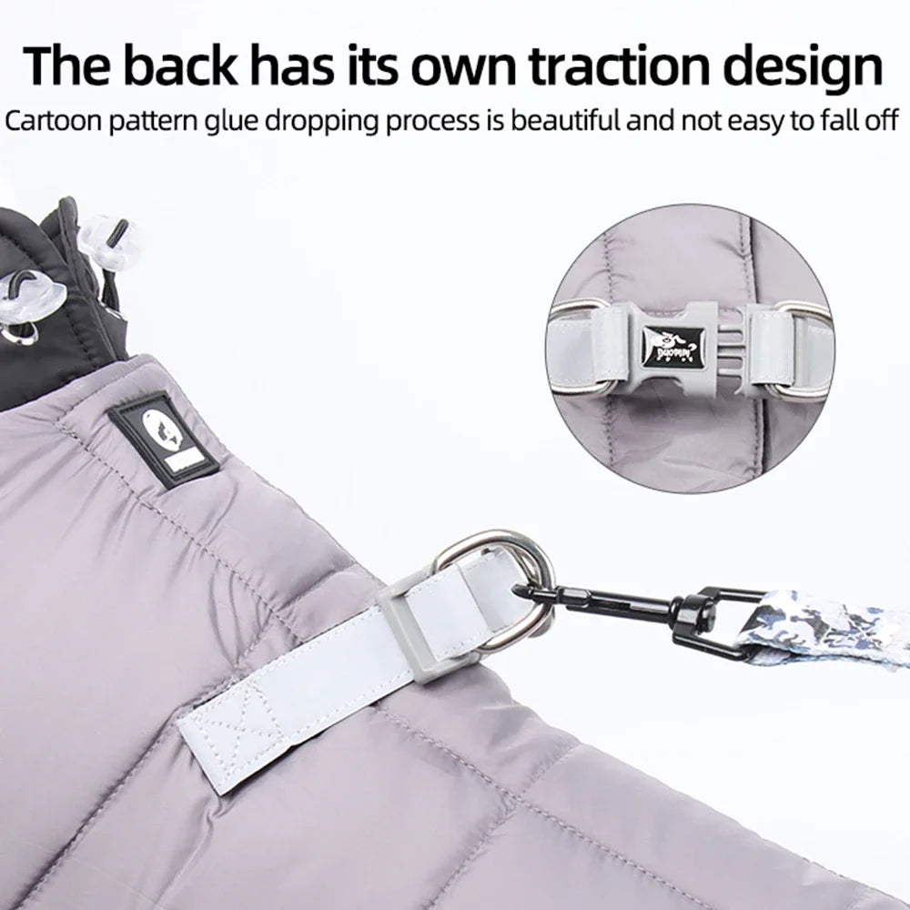 NONECN Winter Down Dog Coat Jacket and Vest for Dogs