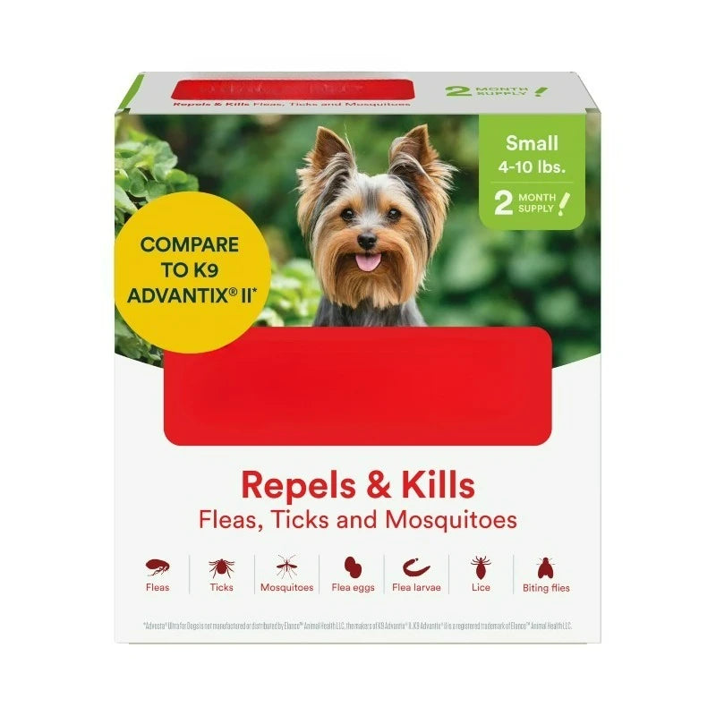 Ultra Flea and Tick Protection for Dogs Waterproof Topical Drops Repellent