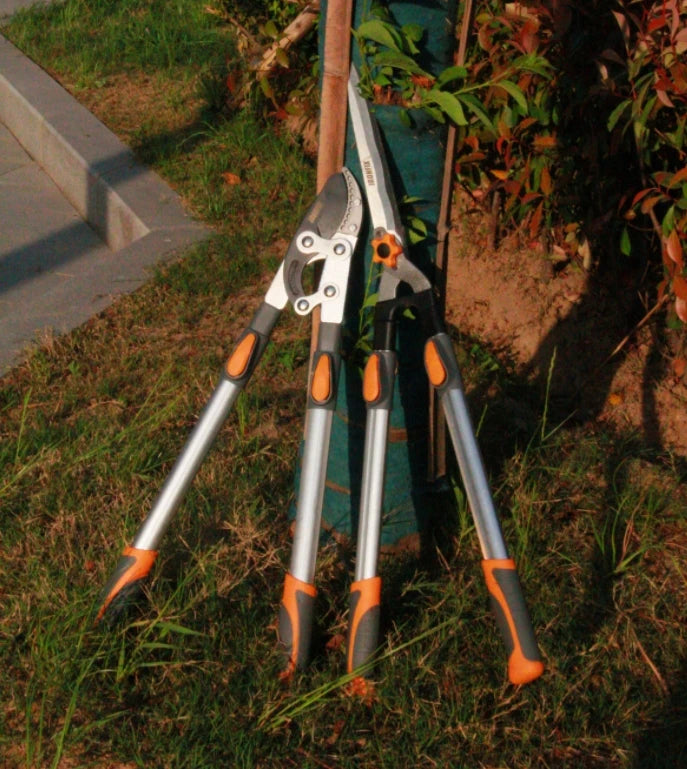 44Inch Extendable Shrub Shears, 31 Inch Shrub Shears, Heavy-Duty Garden Pruning Shears - High Carbon Steel, Ergonomic Handles for Lawn, Hedge & Branch Trimming, Pruning Shears for Gardening