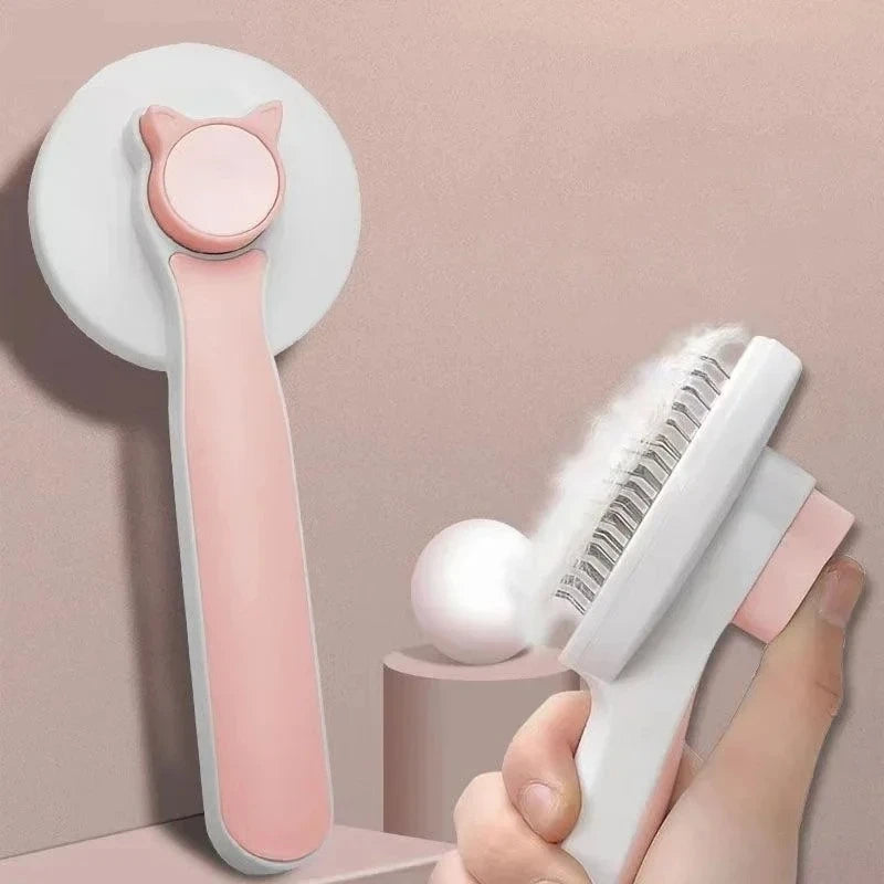 Self Cleaning Slicker Brush for Dogs and Cats Undercoat Removal