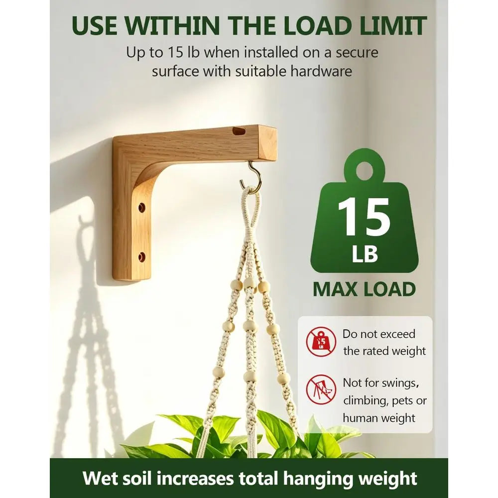 Plant Hanger, Hanging Wall Planters, Indoor Plants, Wooden Hanging Basket Hooks, Outdoor Pots, Wind Chime Bracket, Lanterns, Pat
