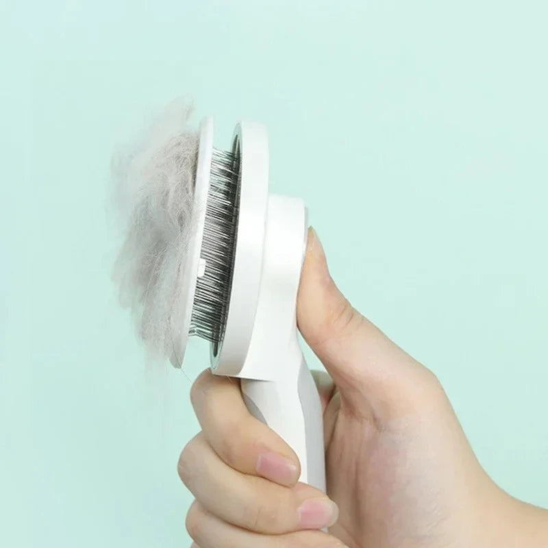 Self Cleaning Slicker Brush for Dogs and Cats Undercoat Removal