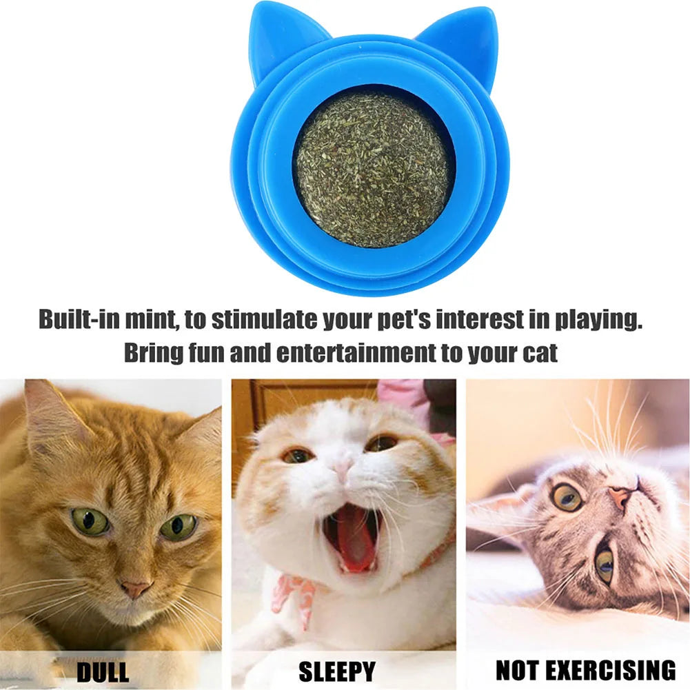 VKTECH Catnip Molar Ball Toy for Teeth Cleaning Cats