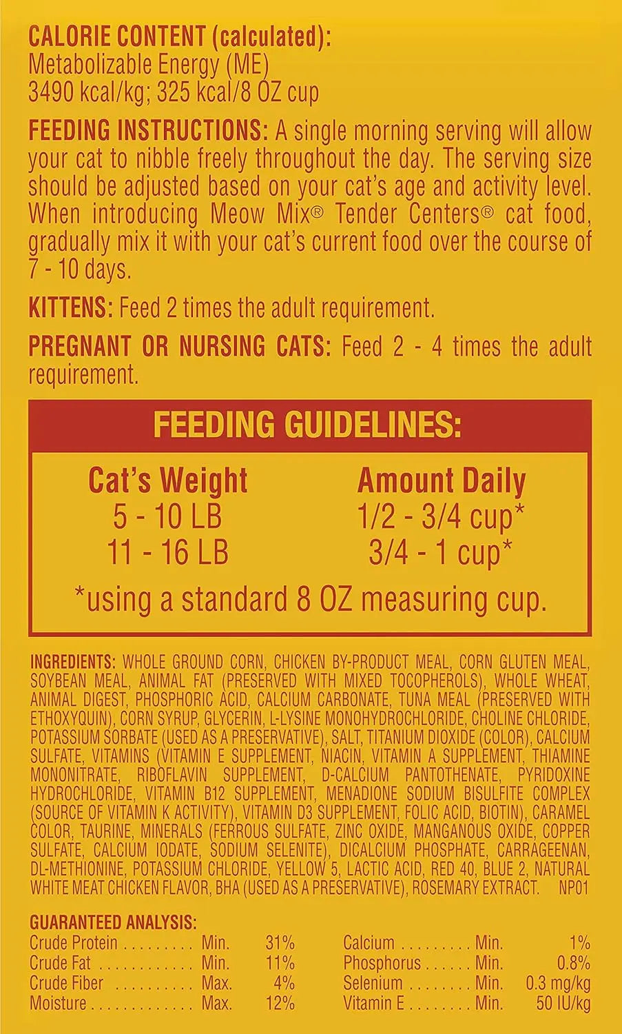 Tender Centers Dry Cat Food Basted Bites Chicken And Tuna Flavors