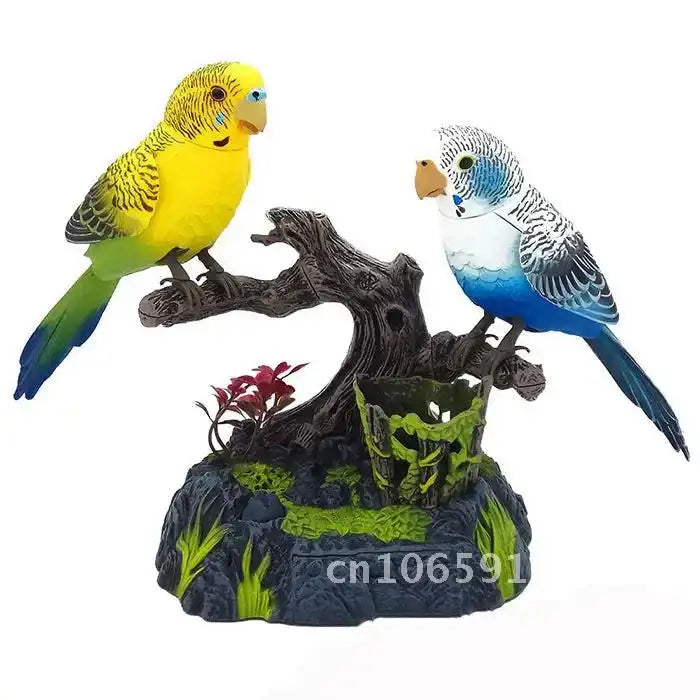 Electric Battery Toys Birds Operated Simulated Induction Sound Parrots Children Moving Toy Talking Control Pets Voice-Activated