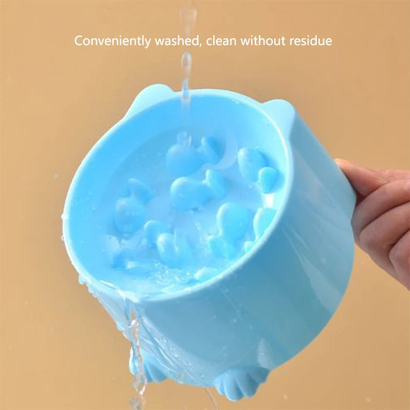 Cat Slow Feeder Bowl Anti Choking Design For Pets Durable